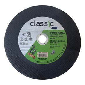 Disco de Corte Classic AR302 - 254 x 3,2 x 25,40 - Norton Disco de Corte Classic AR302 - 254 x 3,2 x 25,40 - Norton