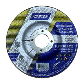 Disco de Desbaste 115 BDA 620 - 115 x 6,4 x 22,22 - Norton Disco de Desbaste 115 BDA 620 - 115 x 6,4 x 22,22 - Norton