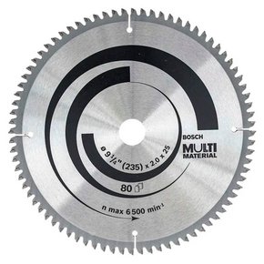 Disco de Serra Multimaterial 9.1/4" 235x 2 x 25 T80 - Bosch Disco de Serra Multimaterial 9.1/4" 235x 2 x 25 T80 - Bosch