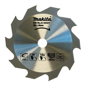 Disco de Serra p/ Madeira TCT 165 x 20 x 2 - 10 Dentes - Makita D-03327 Disco de Serra p/ Madeira TCT 165 x 20 x 2 - 10 Dentes - Makita D-03327
