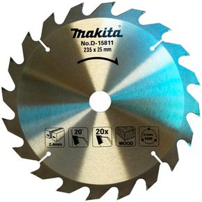 Disco de Serra para Madeira TCT 235 x 25mm - 20 Dentes - Makita Disco de Serra para Madeira TCT 235 x 25mm - 20 Dentes - Makita