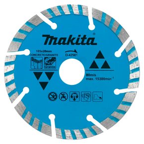 Disco Diamantado 105x20mm Turbo/Segmentado - D-42581 - Makita Disco Diamantado 105x20mm Turbo/Segmentado - D-42581 - Makita