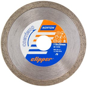 Disco Diamantado Clipper Continuo 110 x 7 x 20 - Norton Disco Diamantado Clipper Continuo 110 x 7 x 20 - Norton