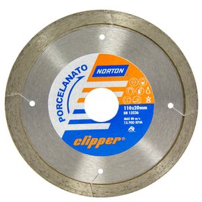 Disco Diamantado Clipper Porcelanato 110 x 8 x 20 - Norton Disco Diamantado Clipper Porcelanato 110 x 8 x 20 - Norton