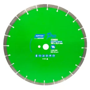 Disco Diamantado Combo Pro para Asfalto e Concreto 350x25.4mm - Norton