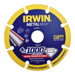 Disco Diamantado Corte Metalmax 4.3/8"x3/4" - Irwin