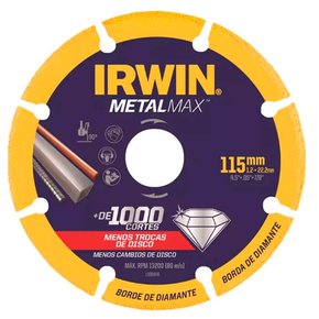 Disco Diamantado Corte Metalmax 4.5"x7/8" - Irwin