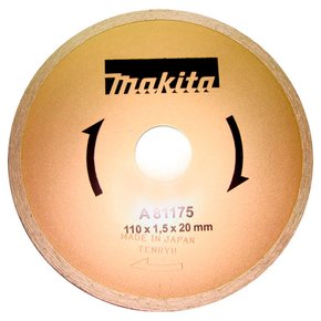 Disco Diamantado Liso 110mm Para Mármore/ Granito a Água - Makita Disco Diamantado Liso 110mm Para Mármore/ Granito a Água - Makita
