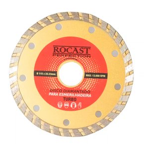 Disco Diamantado para Esmerilhadeira 115x22 - Rocast Disco Diamantado para Esmerilhadeira 115x22 - Rocast