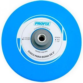 Disco para Politriz em Espuma 8" Azul Com Velcro - Profix