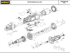 Retificadeira DWE5887-B2 Tipo 1 - Dewalt