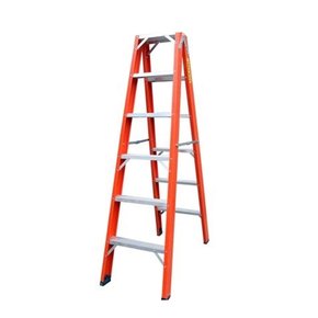 Escada Americana Dupla Fibra de Vidro 4D 1,20m - Esca-Fort Escada Americana Dupla Fibra de Vidro 4D 1,20m - Esca-Fort