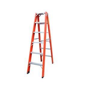Escada Americana Dupla Fibra de Vidro 5D 1,50m - Esca-Fort Escada Americana Dupla Fibra de Vidro 5D 1,50m - Esca-Fort