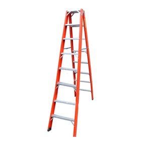 Escada Americana Dupla Fibra de Vidro 8D 2,40m - Esca-Fort Escada Americana Dupla Fibra de Vidro 8D 2,40m - Esca-Fort