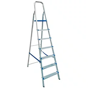 Escada Doméstica de Alumínio com 7 Degraus - Real Escadas