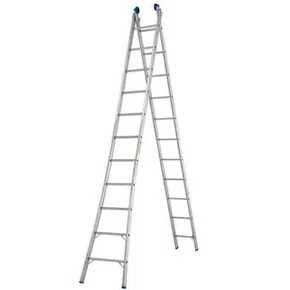 Escada Extensiva Dupla em Alumínio com 13 Degraus - Real Escadas