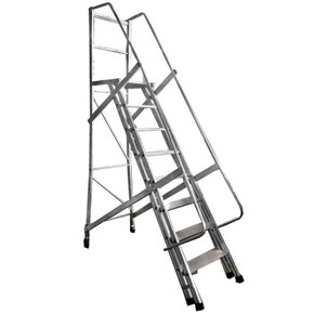 Escada Plataforma Trepadeira 7 Degraus 2m - Real Escadas Escada Plataforma Trepadeira 7 Degraus 2m - Real Escadas