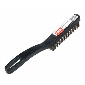 Escova de Aço Plástica com 3 Fileiras - Max Ferramentas Escova de Aço Plástica com 3 Fileiras - Max Ferramentas