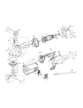 Esmerilhadeira 7" D28491-B2 Tipo 1 - Dewalt