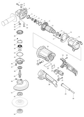 Esmerilhadeira Angular GA5010 - Makita