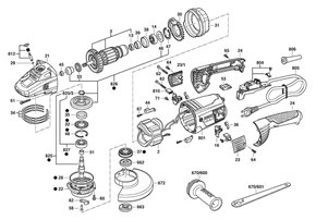 Esmerilhadeira Angular GWS 22-230 - Bosch