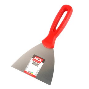 Espátula de Aço Inox com Cabo de Plástico 10cm - Max Ferramentas Espátula de Aço Inox com Cabo de Plástico 10cm - Max Ferramentas