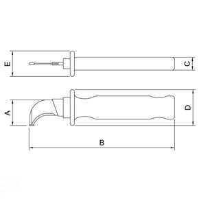 Faca Curva Desencapadora Isolada IEC 60900 7'' - Tramontina Faca Curva Desencapadora Isolada IEC 60900 7'' - Tramontina