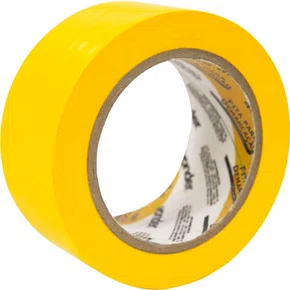 Fita Adesiva para Demarcação 48mm x 30m Amarela - Vonder Fita Adesiva para Demarcação 48mm x 30m Amarela - Vonder