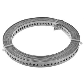 Fita de Aço Perfurada 17mm X 0,40mm X 30m - Âncora Fita de Aço Perfurada 17mm X 0,40mm X 30m - Âncora