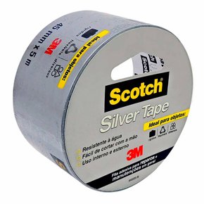 Fita Silver Tape 3M 45mm x 5m - 3M Fita Silver Tape 3M 45mm x 5m - 3M
