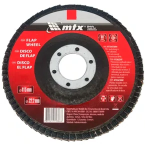 Flap Disc 115 x 22mm Grão #80 - MTX