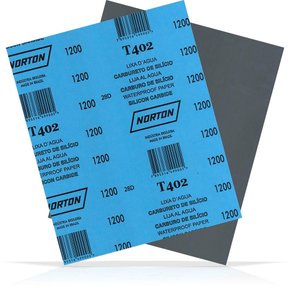 Folha de Lixa D'Água Azul T402 230x280mm #1200 - Norton Folha de Lixa D'Água Azul T402 230x280mm #1200 - Norton