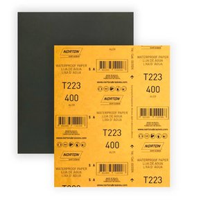 Folha de Lixa D'água T223 225x275mm #400 - Norton Folha de Lixa D'água T223 225x275mm #400 - Norton