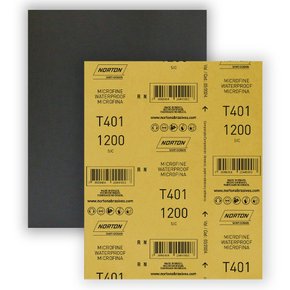 Folha de Lixa D'Água T401 230x280mm - #1200 - Norton Folha de Lixa D'Água T401 230x280mm - #1200 - Norton