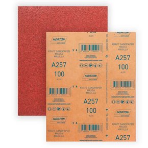 Folha de Lixa para Massas A257 - 225x275mm #100 - Norton Folha de Lixa para Massas A257 - 225x275mm #100 - Norton