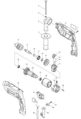 Furadeira de Impacto 1/2" HP1640 - Makita