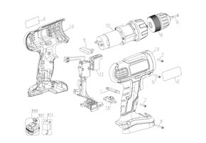 Furadeira/ Parafusadeira à Bateria GC9600 TIPO1 - Black & Decker