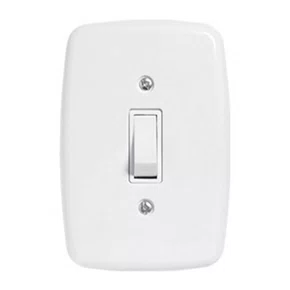 Interruptor de 1 Tecla Simples + Tomada 2P 10A 250V - Pluzie