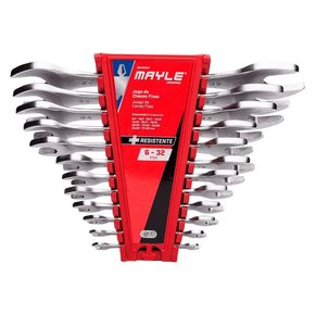 Jogo chave Fixa 6-32MM 12 Peças - Mayle