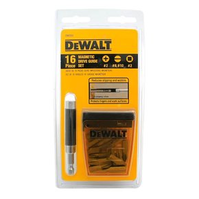 Jogo de 16 peças para Parafusar com Guia - DeWalt