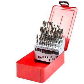 Jogo de Brocas Aço Rápido 25pçs 1,0 a 13,0mm - Rocast