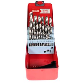 Jogo de Brocas Aço Rápido 29 peças 1/16" a 1/2" - Rocast