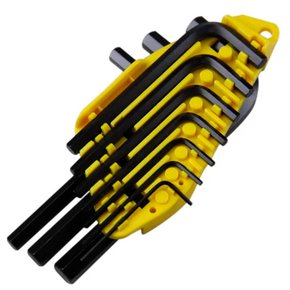 Jogo de Chave Allen 1,5 a 10mm - 10 peças (com suporte) - Stanley Jogo de Chave Allen 1,5 a 10mm - 10 peças (com suporte) - Stanley