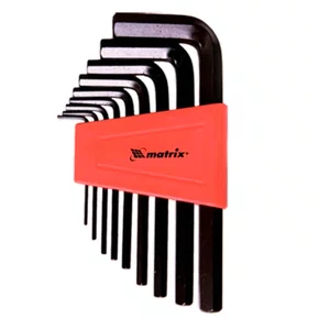 Jogo de Chave Allen Curta 1,5 - 10mm CRV com 9 peças - MTX