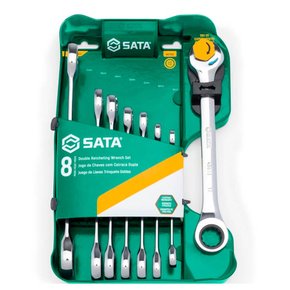 Jogo de Chave Combinada Speedy com Catraca 8 a 19mm com 8 peças - Sata