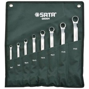 Jogo de Chave Estrela 6x7 a 21x23mm - 8 Peças - Sata Jogo de Chave Estrela 6x7 a 21x23mm - 8 Peças - Sata