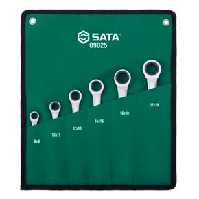 Jogo de Chave Estrela com Catraca 6 peças - Sata