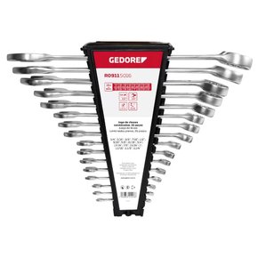 Jogo de Chaves Combinadas 1/4-1. 1/4" 16 Peças R09115016 - Gedore