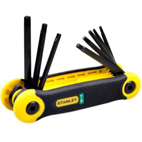 Jogo de Chaves Torx 8 Peças - Canivete Borracha - Stanley