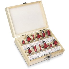 Jogo de Fresas para Tupia 12 peças - Rocast